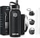 Zahive Stainless Steel Water Bottle 1l with 3 Lids &amp; Bag - Insulated Water Bottle with Straw - 1000ml Double Wall Thermos Flask for Travel Hot &amp; Cold Drinks, Sports, Gym, Leak Proof (32oz, Black)