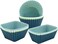 12 Pack Reusable Silicone Cupcake Baking Cups, 3 Shapes of Standard Round &amp; Square &amp; Rectangle,Muffin Liners,Non-Toxic, BPA Free, Dishwasher Safe