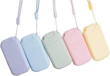 GraGra 5Pcs Card Perfume Bottled, Spray Bottles Perfume Atomizers, Portable Refillable Empty Portable Clear Card Spray Bottles, Small Perfumes Spray Bottle for Outdoors, Travel, Alcohol, Perfumes