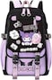 Kur-omi Anime Backpack with Extra-Large Storage Space Comfortable Straps, 17 Inch Travel Hiking Daypacks Rucksack for Boys Girls Men Women