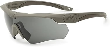 Sunglasses Crossbow One Anti Fog Eyeshield Terrain Tan with Smoke Gray Lens, Terrain Tan, Universal
