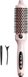 Wavytalk Thermal Brush, Blowout Boost 1.5 inch Heated Round Brush for Blowout Look, Dual Voltage, Pink, Sakura, Tourmaline Ceramic, Negative Ion Technology, 5 Temperature Settings, Less Damage