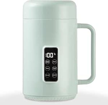 Angju Portable Electric Pot for Cooking Dorm Room - 28oz Non-stick Travel Electric Kettle, Mini Electric Hot Pot with Temperature and Time Control - Self Heating Soup/Rice/Ramen Cooker/Warmer