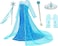 Luxury Princess Dress Costumes With Shining Long Cap Girls Birthday Party