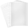 A4 Transparent file, 100 Pcs Clear Plastic Folder Punched Pockets for Filing Paper &amp; Documents, A4-Size