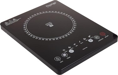 Infrared Single Cooktop, 2000 Watts, 8 Digital Temp Control, Black Crystal Plate, 220-240V, 50-60Hz, Touch Control. -Pr7505