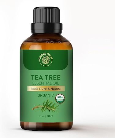 Carno Calm Organic Tea Tree Oil for Skin   USDA Certified   100% Pure Tea Tree Essential Oil   for Aromatherapy Diffuser Bath Cream Spray Nails &amp; Hair   30ml