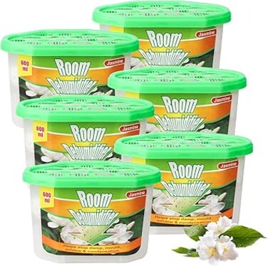 Homarket Lavender Moisture Absorber Lavender Mold-proof Deodorizing Desiccant Household Dehumidifier Boxes (green 6pcs)