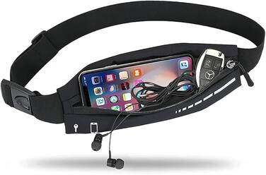 Ultra Thin Running Belt For Women And Men, Jogging Training Runner's Small Bag Equipment Accessories, Running Jogging Bicycle Waist Bag, Mobile Phone Bracket Travel Gifts For iPhone Samsung