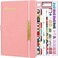 2025-2026 Leather Planner Weekly and Monthly, 18 Months Calendar Book, 2025 Academic Planner From Jan. 2025-June 2026, 2025 Appointment Book, Daily Agenda, Yearly Teachers Planner (5.7 X 8.5" Pink)