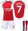 2024-25 Season Ar-senal Home Football Kits SAKA #7 Harverts# 29 Fans Football Jersey/Shorts Socks Gift Set Youth Sizes