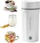 Portable Electric Kettle, 500ml Mini Travel Cup Small Electric Heating Mug, Fast Boiling Hot Water Tea Kettle, Stainless Steel Tea Coffee Thermos Tumbler Beaker Heater for Outdoor Home Heating Teapot