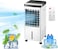 Evaporative Air Cooler, TDOO Cooling Fan with 3 Modes &amp; 3 Speeds, Windowless Air Conditioner with 12-H Timer Remote Control，Portable ac Unit w/ 10L Water Tank, Fast Cooling for Room