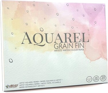 Watercolor Paper Pad, A3 Sketchbook for Watercolour Painting Art Drawing Sketching Mixed Media, 300 gsm, 20 Sheets