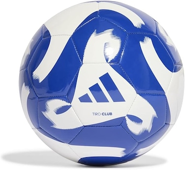 adidas Unisex Ball (Machine Stitched) Tiro Club Football, White/Team Royal Blue, HZ4168, 5