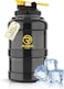 RIGID FITNESS Gym Bottle BPA-Free 2.5L - Hydration Jug - Leak-Proof Sport Water Bottle, Odorless &amp; Transparent - Ideal Jug for Gym, Fitness and Outdoor Activities - Safe &amp; No Smell