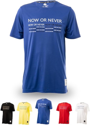 Men's Motivational Printed Crew Neck Activewear Quick-Dry T-Shirt - 100% Polyester Athletic Moisture-Wicking Workout Tee, Fitted for Gym, Running, and Workouts - Tshirt