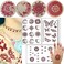 SMK   Henna Tattoo Stickers   &ndash;   Design 4, Waterproof, For Kids