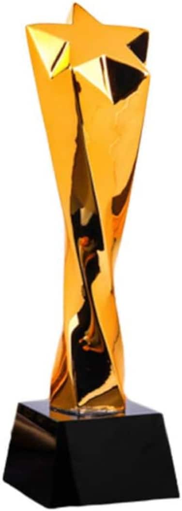 Golden Award Trophy Resin Reward Prize Award Trophy for Ceremony Game Sport Appreciation