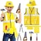 Construction Worker Costume for Boys, Toddler Builder Dressup Set with Tool Belt, Vest &amp; Hat, Role Play Toy Outfit for Kids Construction Hat and Vest, Halloween&amp; Birthday Gift, Ages 3-6 Years