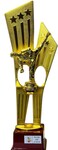 Judo Trophy with Leaf Design and Base &ndash; 41cm   Champion Award Figure for Martial Arts Competitions &amp; Events