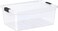 Cosmoplast 20L Clear Plastic Storage Box with Lockable Lid