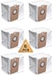Chuancheng 6 Pack Leakproof Dedicated Large Capacity Dust Bags For iHome AutoVac Nova Vacuum Bags, For Proscenic M7 Pro Vacuum Cleaner Accessory