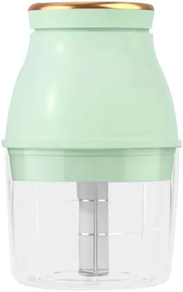 Wireless Portable Mini Chopper &amp; Mini Food Processor,Electric Meat Grinder,2025 New Mini Electric Garlic Chopper, 45W Rechargeable Vegetable Cutter,Garlic,Meat,Mini Meat Grinder (Light Green)