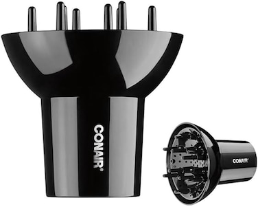 Conair Volumizing Universal Hair Diffuser, Adjustable Hair Dryer Attachment for Frizz-Free Curls to Fit Hair Dryer Nozzles from 1.75&rdquo; to 2.3&rdquo;
