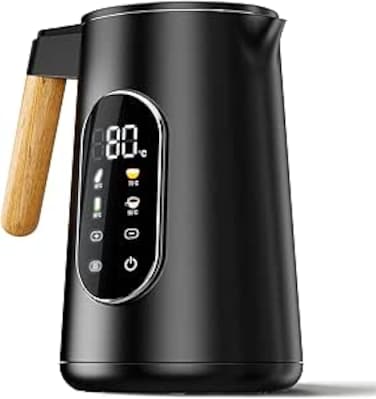 CONOYAR Electric Kettle 2200W Fast Water Boiler, 1.7L Kettle Stainless Steels With Temperature Control For LED Touch Screen, Double Wall Anti Scald Water Heater 2H Keep Warm For Home