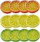 Artificial Lemon Limes Slices, 12 Pack Realistic Plastic Lemon Slices for Photography DIY Use, Mini Small Simulation Lemon Slices Plastic Fake Fruit Model Party Kitchen Wedding Restaurant Decoration