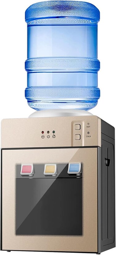 Water Dispenser for 3 to 5 Gallon, Tabletop Water Dispenser, Cold and Hot Water Dispenser, 3 Adjustable Temperature - Hot, Cold &amp; Room Water, Best for Home, Kitchen &amp; Office