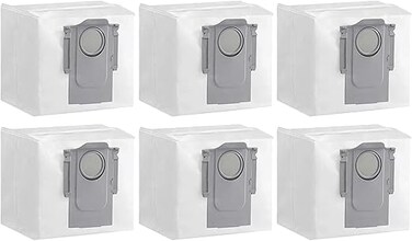Chuancheng 6 Pcs Dust Bags for Roborock S7 MaxV Ultra / S7 Pro Ultra / Q7+ / Q7 Max+ / Q5+ Vacuum Cleaner Accessories, 3L Large Capacity Replacement Bag for Xiaomi Roborock S7 MAXV Ultra Parts