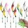 10 pcs Soft Luminous Shrimp Lure Set, Premium Soft Shrimp Fishing Tackle with Luminous Sharp Hooks, for Freshwater Saltwater Bass Trout Catfish Salmon