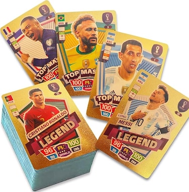 World Cup Soccer Star Card,UEFA Champions League,Soccer Trading Card,Gold Foil Cards,No Repetition,Not Original