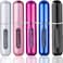 Wendergo Perfume Atomiser Refillable 5 Pcs Travel Bottle Mini ML Atomizer Spray Portable Empty Fragrance Container for Aftershave Holiday and Night Out