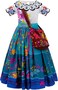 Yellow Princess Dress Costume for Girls Kids Dress Up with Free Accessories - 90-140 cm 3-12 Years Birthday Party Cosplay Outfits