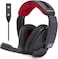 GSP 350 Closed Back Gaming Headset - Black/Red (Pack of 1), USB