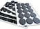 Non Slip Furniture Rubber Leg Pads for Hardwood Floors 90 Pcs - 45 Round, 45 Square Furniture Feet - Rubber Furniture Floor Protectors - Chair, Table, Couch, Bed Stoppers to Prevent Sliding