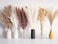 110 Pcs Dried Pampas Grass Bouquet, Bunny Tails &amp; Pampas Grass, Brown &amp; White, Boho Home Decor, Wedding &amp; Party Decorations