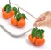 ELECDON Fake Mini Tangerine Orange Artificial Fruit Simulation Fake Lifelike for Home Party Kitchen Festival Decoration 3 pcs