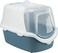 rixie Vico Open Top Litter Box for Cats - BLUE/40X40X56CM