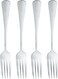 Royalford 4pcs Stainless Steel Basic Table Fork Set RF12543 Heavy Duty Forks Cutlery Set Silverware for Home/Office/Party/Camping, Fork Eating Utensils Set Service for 4, Mirror Polish 20.5cm