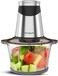 Crownline Electric Food Chopper &amp; Grinder, 500W, 2-Speed with Pulse Function, 1.8L Glass Bowl, 4 Stainless Steel Blades, Multi-Function Mincer for Vegetables &amp; Meat, 220-240V  GC-275