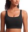 Womens Butterluxe U Back Sports Bra - Scoop Neck Padded Low Impact Workout Yoga Bra with Built in Bra