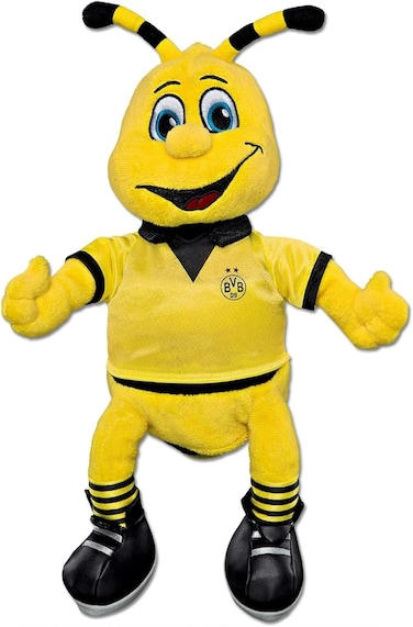 Dortmund, BVB-Emma Plush Toy Medium, 02 Yellow, 30 cm