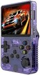 Retro Handheld Game Console with 64G Built-in 15000+ Classic Games, Open Source Linux System 3.5 Inch IPS Screen Portable Pocket Video Player, Translucent Purple