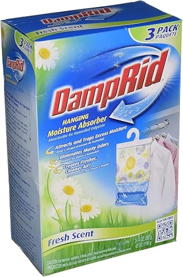 DampRid Hanging Moisture Absorber Fresh Scent 14 Oz Bags 3 Ea 14 ounce Multicolor