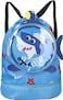 Backpack Bag Swim Bag Waterproof Backpack for Swimmers Kids Swim Beach Bag Girls Mermaid Cartoon Printed Cute Sport Backpack with Dry Wet Separate for Girls Boys