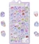 3D Cute Cartoon Desserts &amp; Dinosaurs Puff Stickers - Kawaii Mini Puffy Reusable for Scrapbooks, Planner, Journals, Laptops, Phone Case Decoration